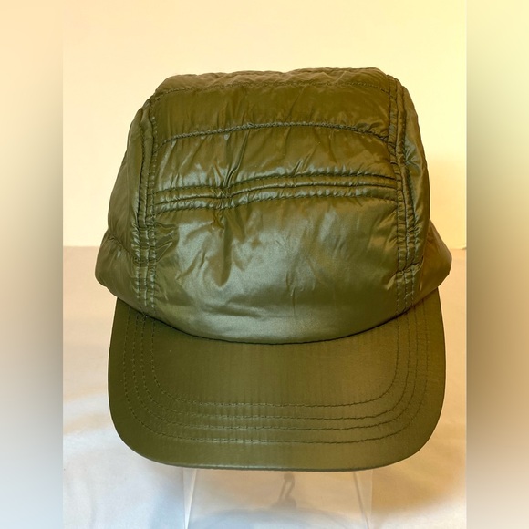 MANGO Quilted Adjustable Cap Olive Green Khaki - Picture 4 of 5